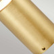 Paletto luce basso da esterno in ottone dal design moderno ed elegante