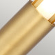 Paletto luce da giardino in ottone design moderno con diffusore in vetro