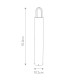 Paletto luce da giardino in ottone design moderno con diffusore in vetro