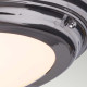 Plafoniera a LED grande per bagno struttura in acciaio e diffusore in acrilico