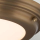 Plafoniera a LED grande per bagno struttura in acciaio e diffusore in acrilico