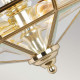 Plafoniera in acciaio dal design elegante con diffusore in vetro con 2 lampadine