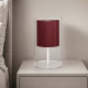 Abat jour moderna in plexiglass con diffusore in tessuto