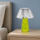 Abat jour moderna in plexiglass con paralume sfaccettato