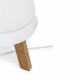 Abatjour con struttura in legno e diffusore in PVC 