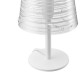 Abatjour con struttura in metallo e diffusore in PVC