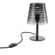 Abatjour con struttura in metallo e diffusore in PVC