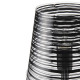 Abatjour con struttura in metallo e diffusore in PVC