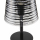 Abatjour con struttura in metallo e diffusore in PVC