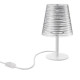 Abatjour con struttura in metallo e diffusore in PVC