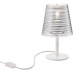 Abatjour con struttura in metallo e diffusore in PVC