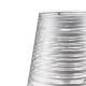 Abatjour con struttura in metallo e diffusore in PVC