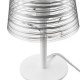 Abatjour con struttura in metallo e diffusore in PVC