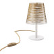 Abatjour con struttura in metallo e diffusore in PVC