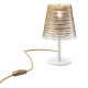 Abatjour con struttura in metallo e diffusore in PVC