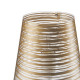 Abatjour con struttura in metallo e diffusore in PVC