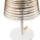 Abatjour con struttura in metallo e diffusore in PVC