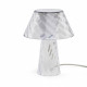Abatjour da comodino con struttura in plexiglass dal design moderno
