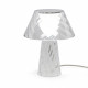 Abatjour da comodino con struttura in plexiglass dal design moderno