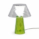 Abatjour da comodino con struttura in plexiglass dal design moderno
