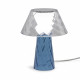 Abatjour da comodino con struttura in plexiglass dal design moderno