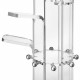 Appendiabiti da terra con struttura in plexiglass dal design moderno
