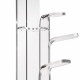 Appendiabiti da terra con struttura in plexiglass dal design moderno