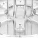 Appendiabiti da terra con struttura in plexiglass dal design moderno