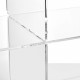 Carrello da cucina multiuso su ruote con struttura in plexiglass grande