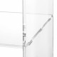 Carrello da cucina multiuso su ruote con struttura in plexiglass piccola
