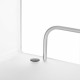 Carrello da cucina su ruote con struttura in plexiglass