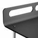 Carrello da cucina su ruote con struttura in plexiglass