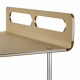 Carrello da cucina su ruote con struttura in plexiglass