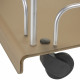 Carrello da cucina su ruote con struttura in plexiglass