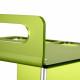 Carrello da cucina su ruote con struttura in plexiglass