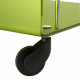Carrello da cucina su ruote con struttura in plexiglass