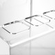 Carrello da cucina su ruote con struttura in plexiglass