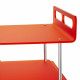 Carrello da cucina su ruote con struttura in plexiglass