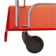 Carrello da cucina su ruote con struttura in plexiglass