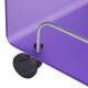 Carrello da cucina su ruote con struttura in plexiglass