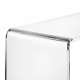 Consolle per ingresso con struttura grande in plexiglass dal design moderno