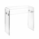 Consolle per ingresso in plexiglass piccola con mensola dal design moderno