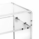 Consolle per ingresso in plexiglass piccola con mensola dal design moderno