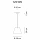Lampada a sospenione per esterno con diffusore a cono piccolo