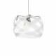 Lampada a sospensione con diffusore grande in plexiglass con 3 lampadine