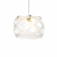 Lampada a sospensione con diffusore grande in plexiglass con 3 lampadine