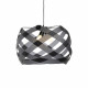 Lampada a sospensione con diffusore grande in plexiglass con 3 lampadine
