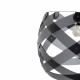 Lampada a sospensione con diffusore grande in plexiglass con 3 lampadine