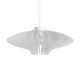 Lampada a sospensione con diffusore in cristallo acrilico grande