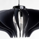 Lampada a sospensione con diffusore in cristallo acrilico grande